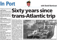 Sixty years since trans-Atlantic trip