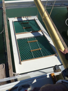 Ramp installed at the stern of boat