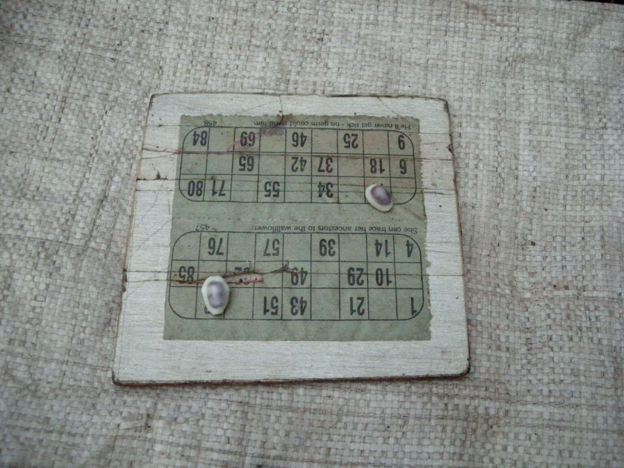 Bingo board
