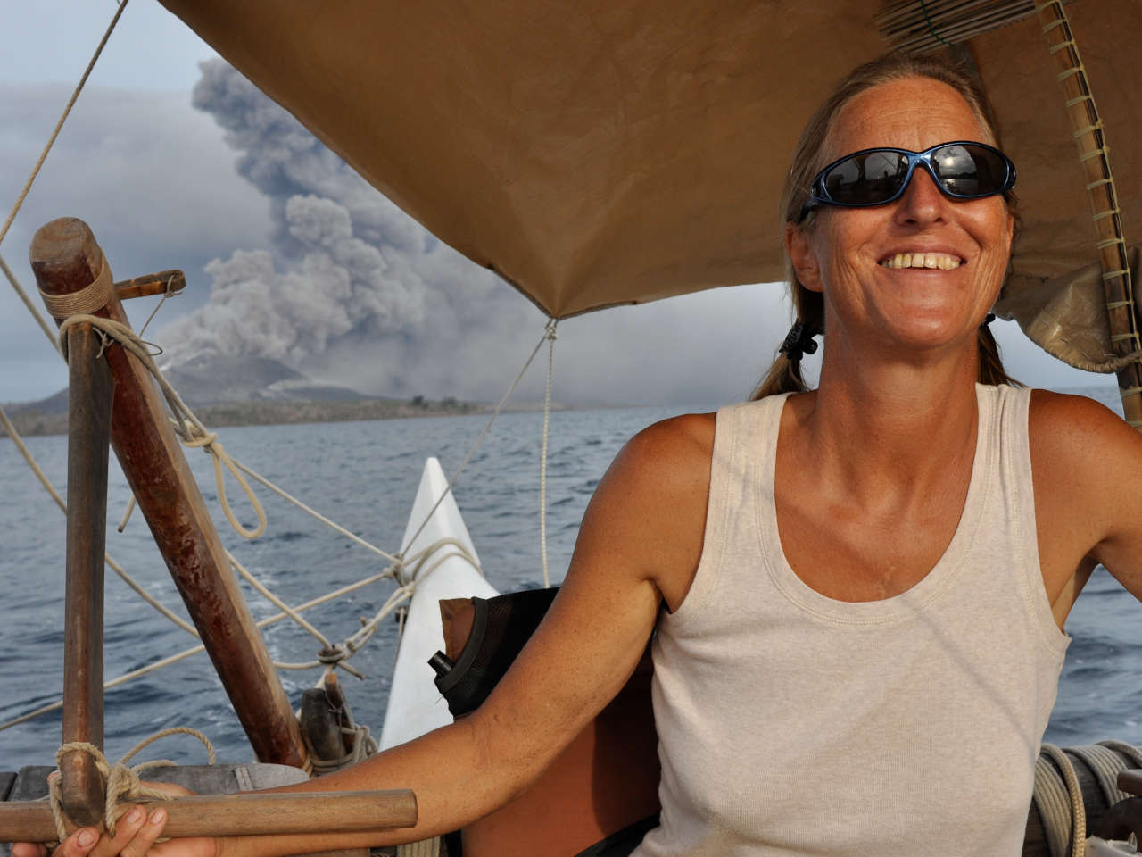 Hanneke Boon at the helm