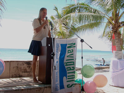 Hanneke speaking at the launch ceremony