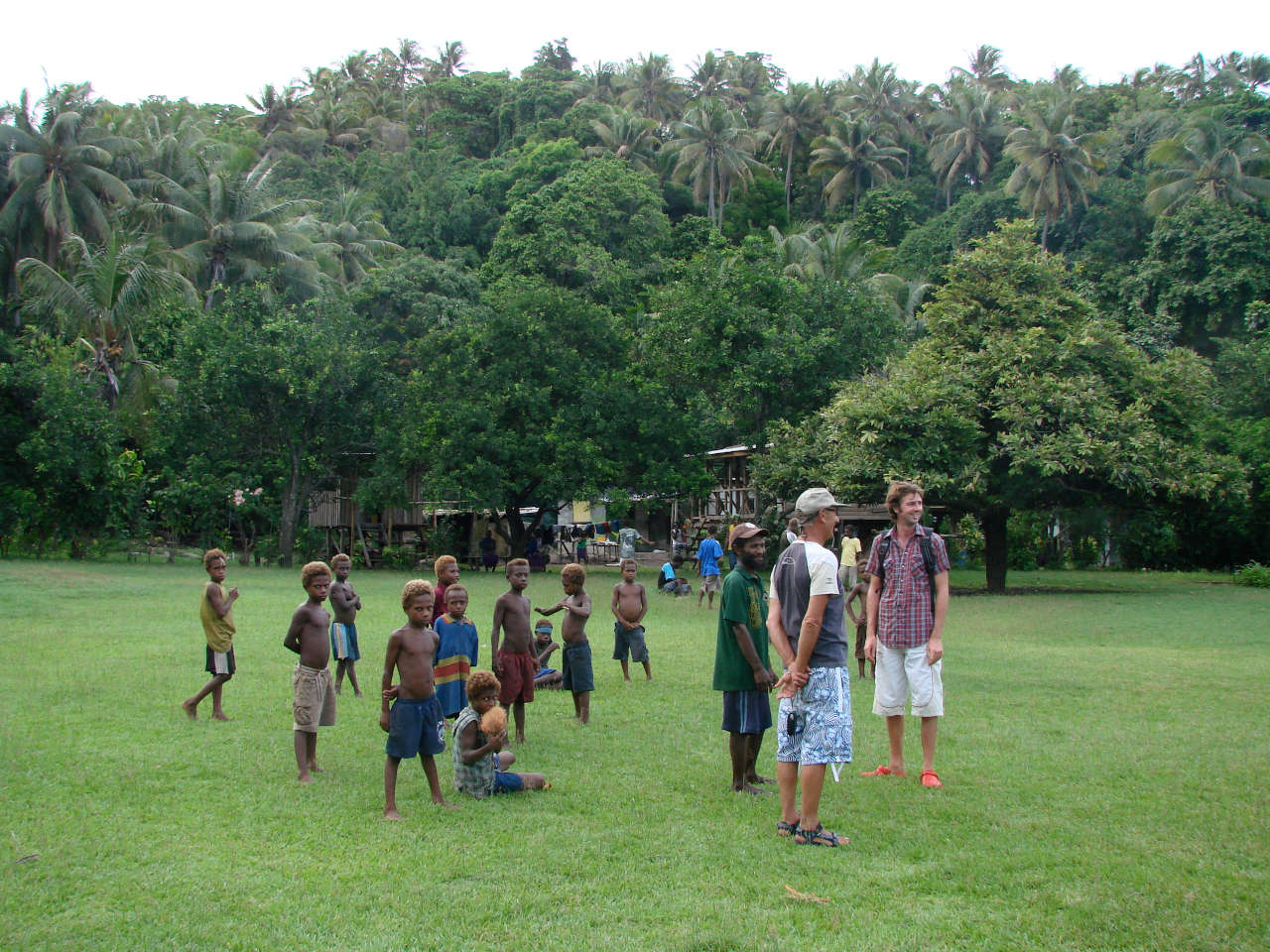 Villagers on Waton island