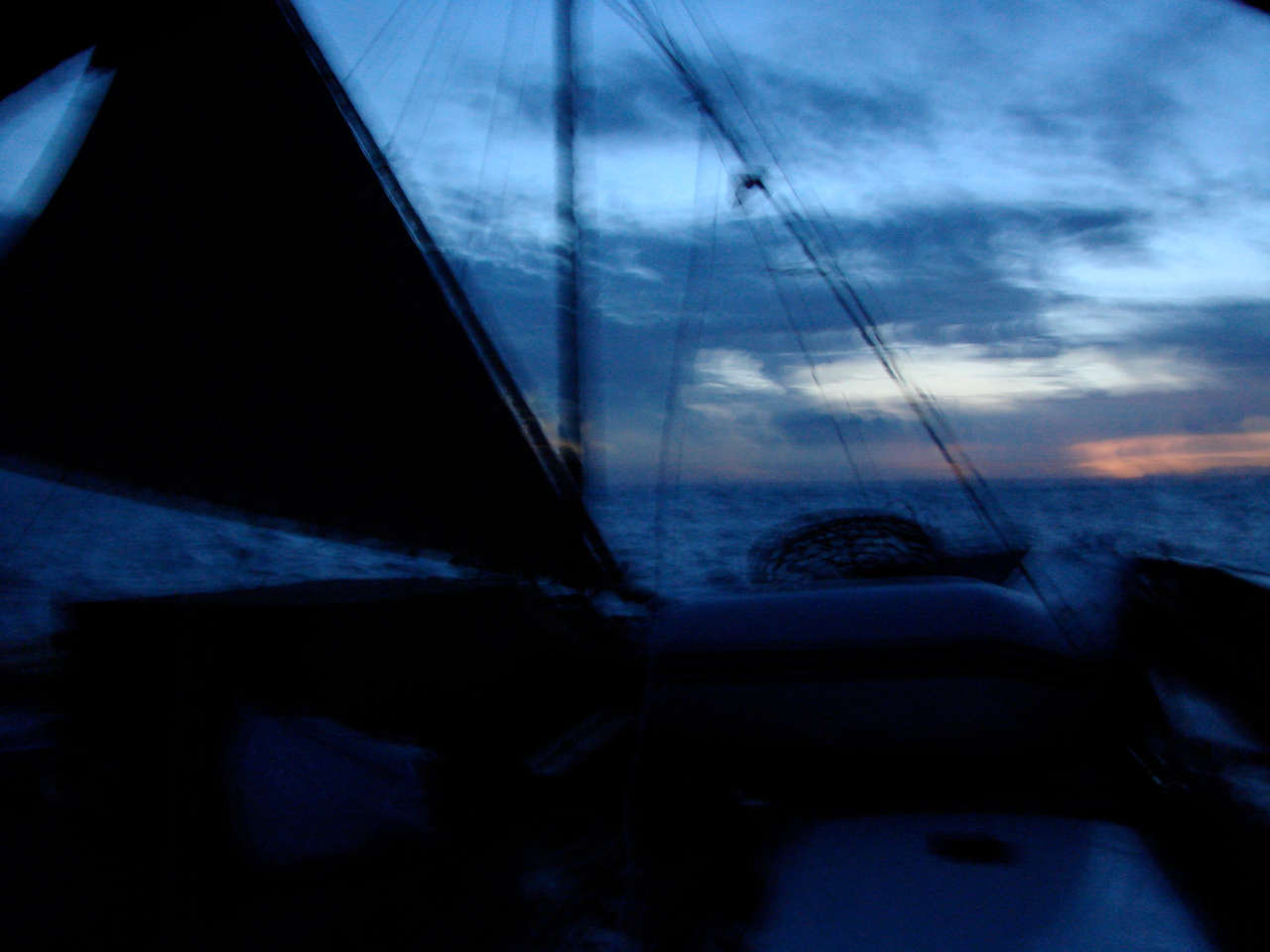 Sunrise from the boat