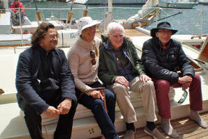 James, Hanneke and friends aboard Largyalo