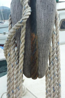 Rope on a pulley