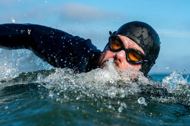 Ross Edgley swimming
