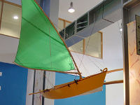 Melanesia model suspended from the ceiling