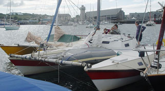 Tiki 28 in harbour