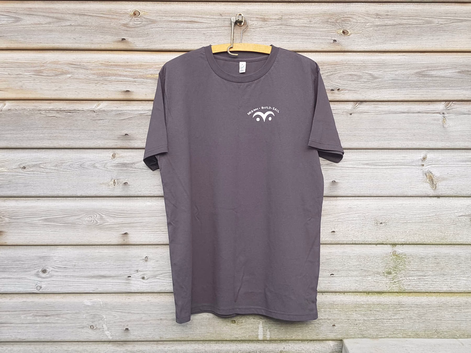 Black T-shirt on a clothes hanger