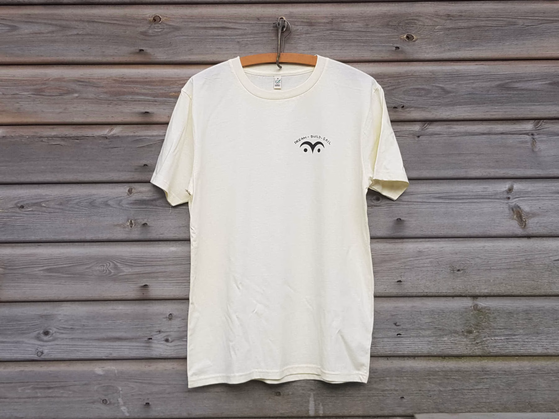 White T-shirt on a clothes hanger